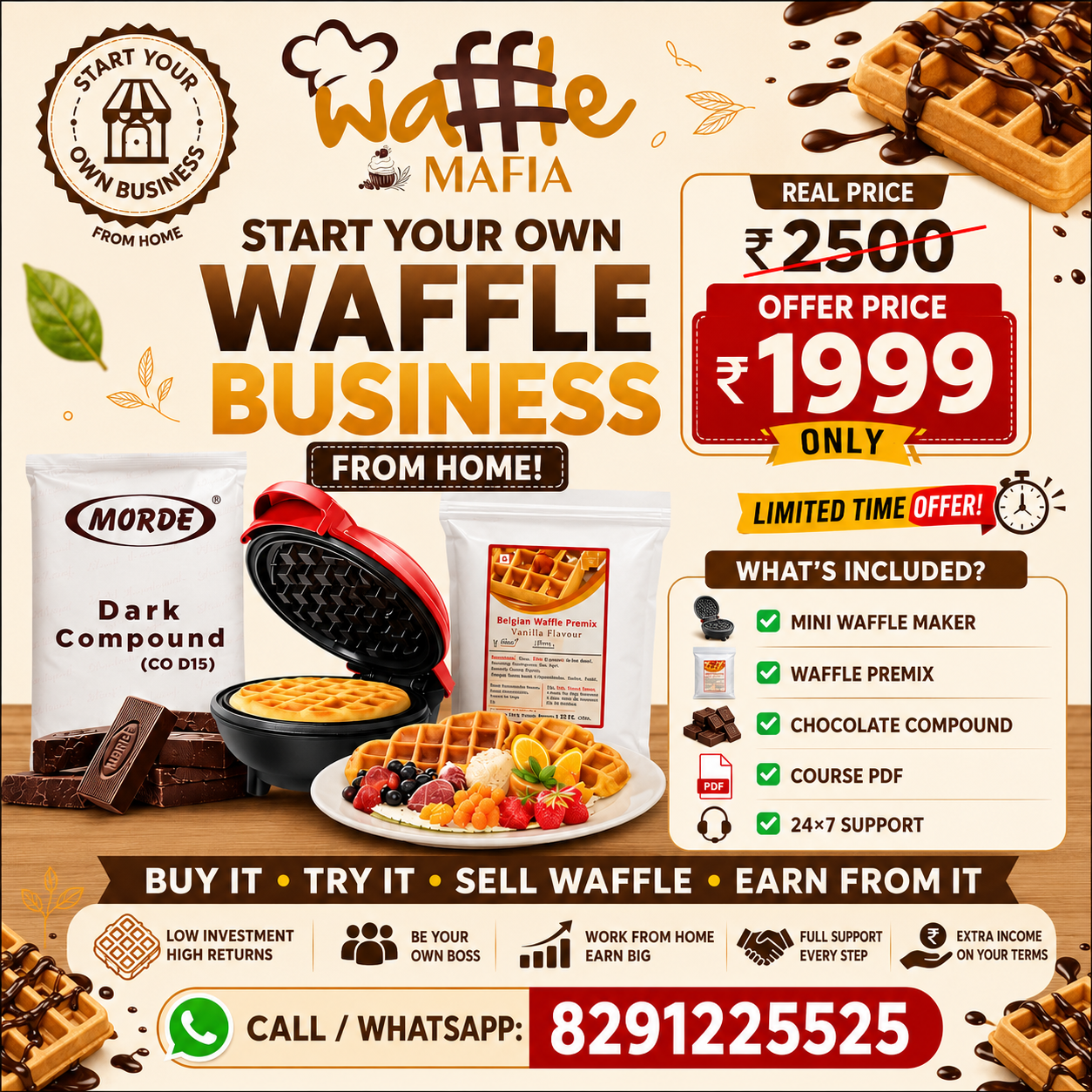 Waffle Mafia Business Starter Combo.