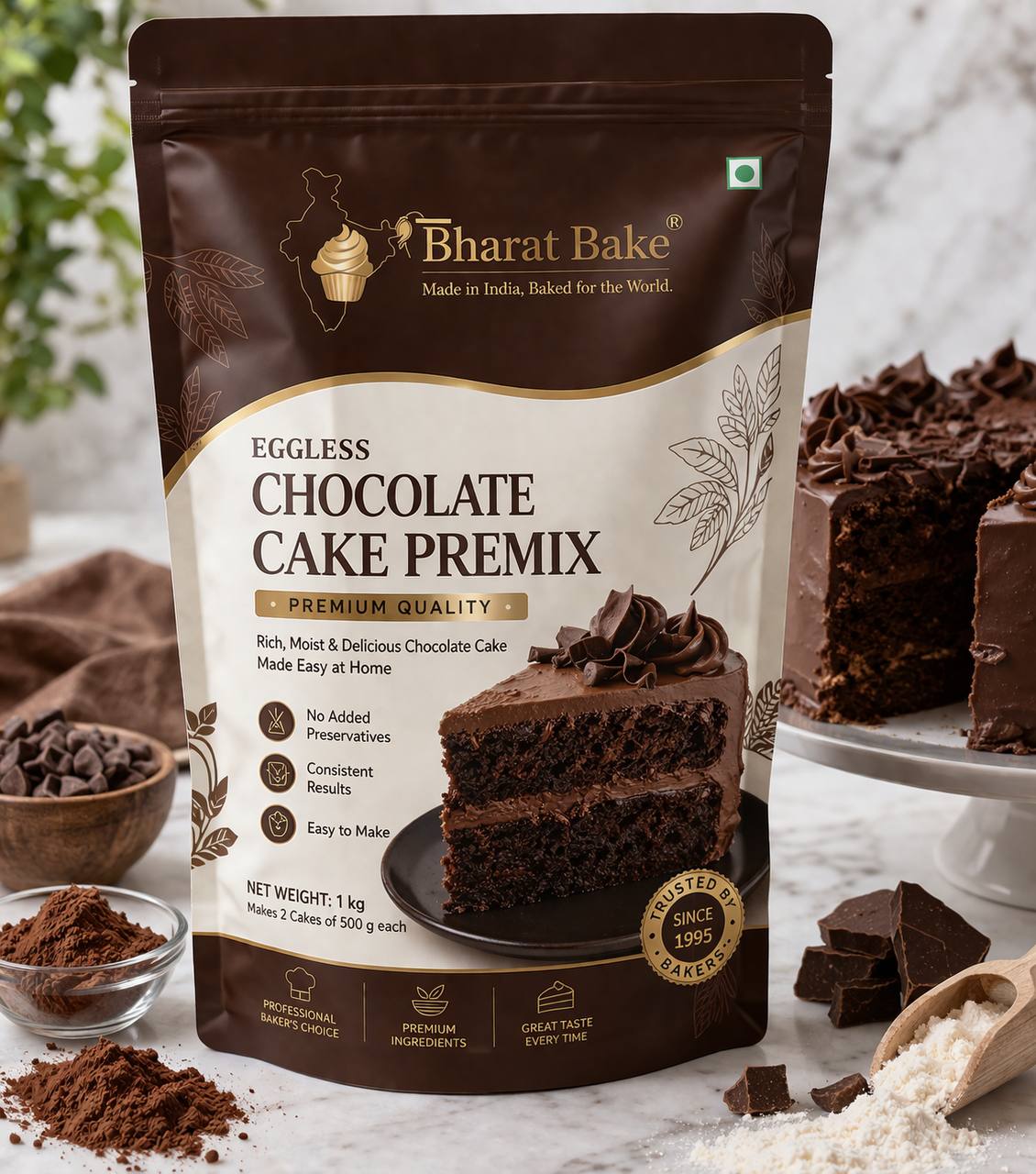 CHOCOLATE CAKE PREMIX - Egg Chocolate Premix